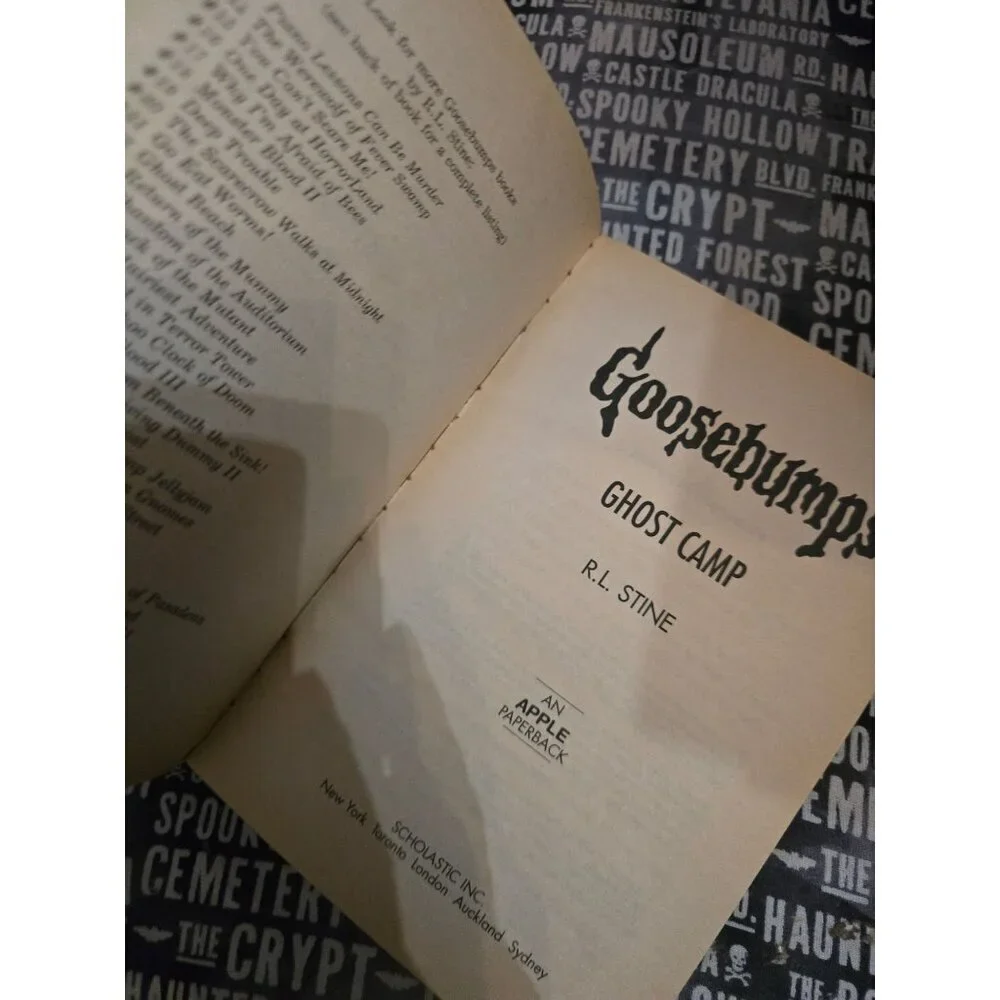 Goosebumps #45 Ghost Camp by R.L. Stine Vintage Horror Paperback Book